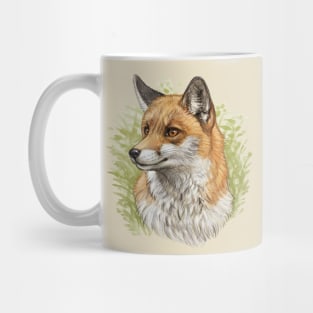Fox in the grass Mug